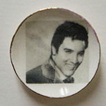 Dollhouse Miniature Elvis Plate